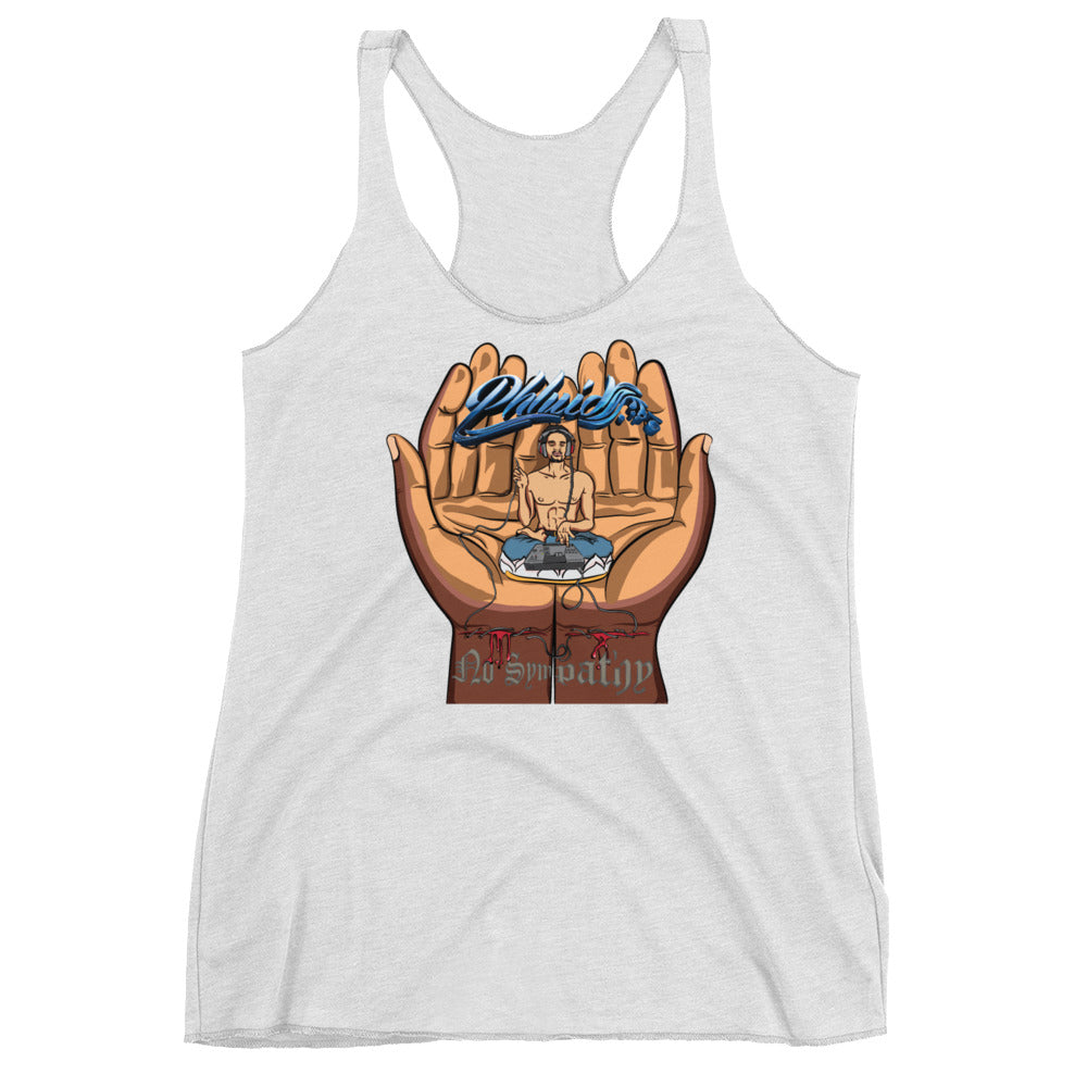 NO SYMPATHY RACERBACK TANK